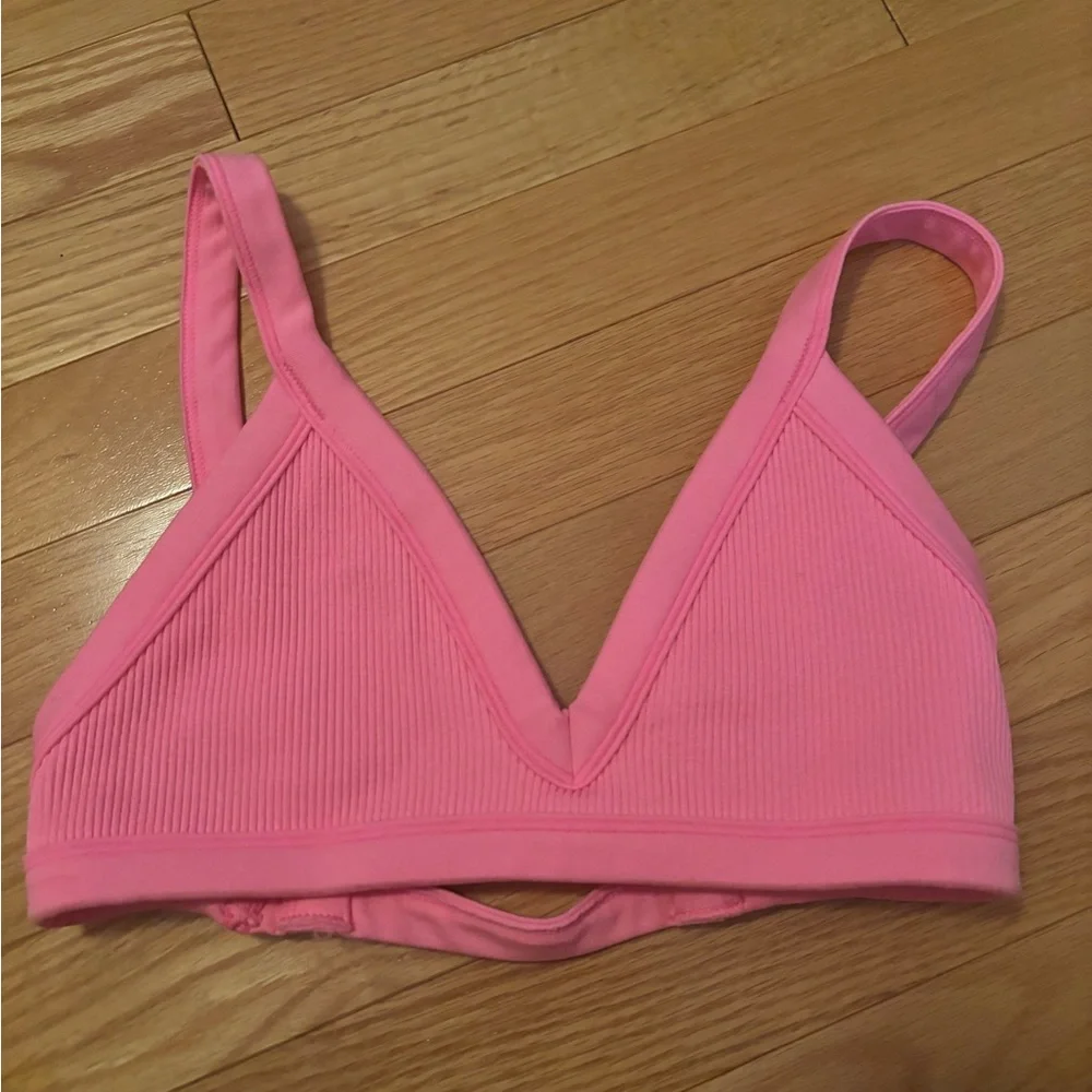 gilly hicks ribbed triangle bralette - Picture 1 of 2